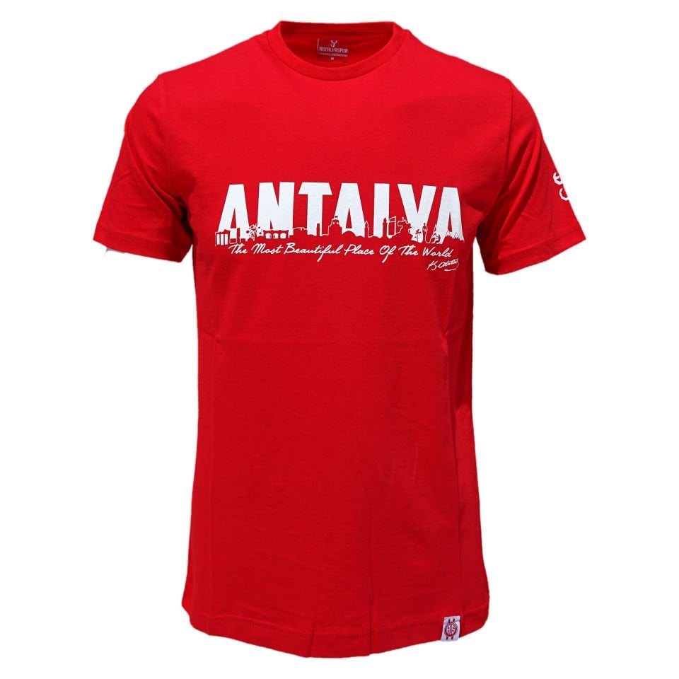 ANTALYASPOR KIRMIZI MOST BEAUTIFUL BASKILI  TSHIRT