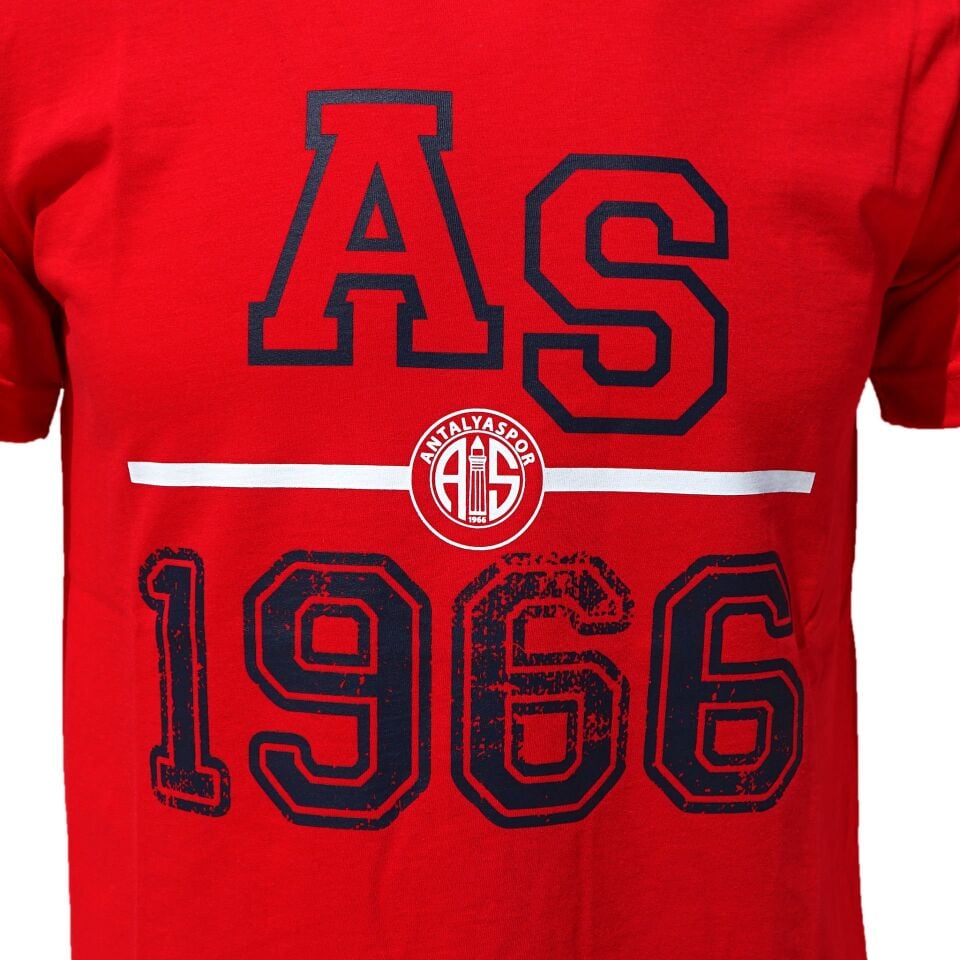ANTALYASPOR KIRMIZI AS 1966 YAZI ESKİTME TSHIRT