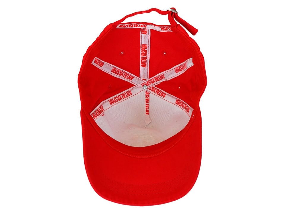 ANTALYASPOR PARÇALI SİLİKON LOGO ŞAPKA Beyaz-Kırmızı