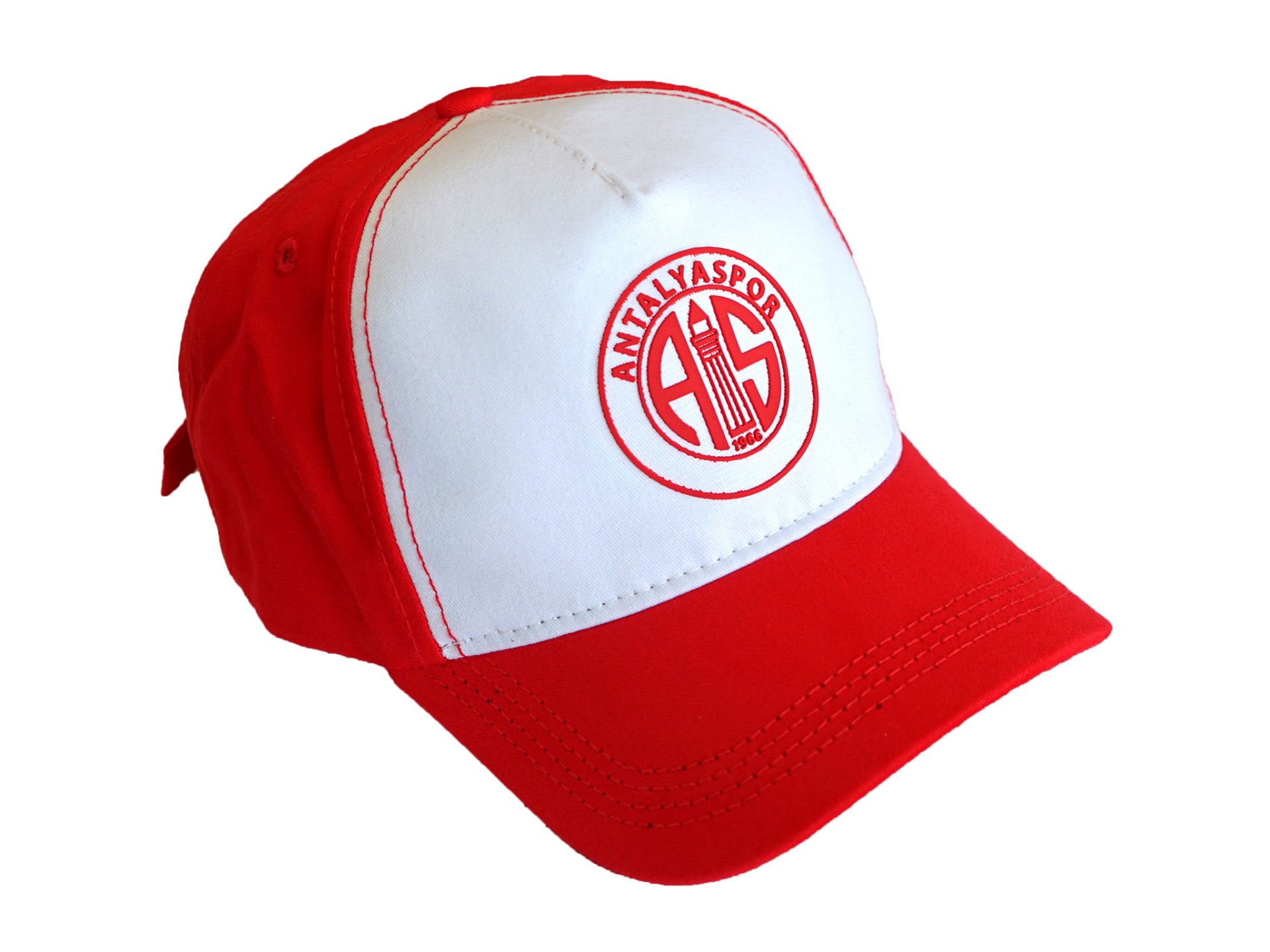 ANTALYASPOR PARÇALI SİLİKON LOGO ŞAPKA Kırmızı-Beyaz