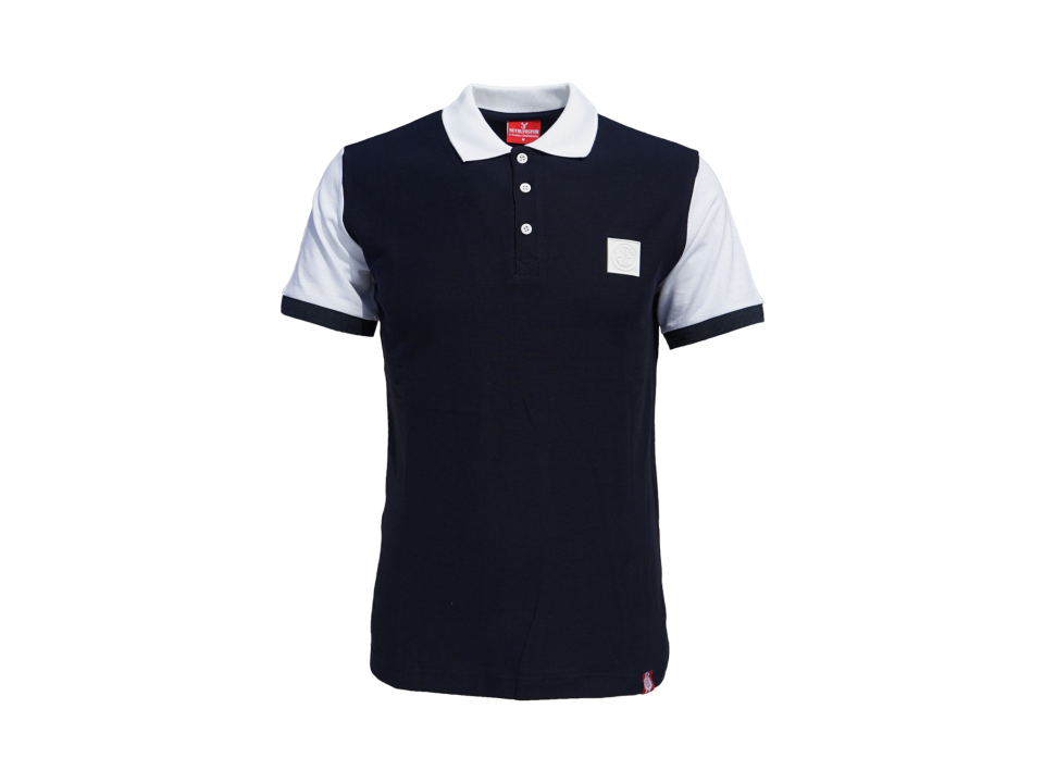 ANTALYASPOR KARE LOGO POLO YAKA TSHİRT S - Lacivert-Beyaz